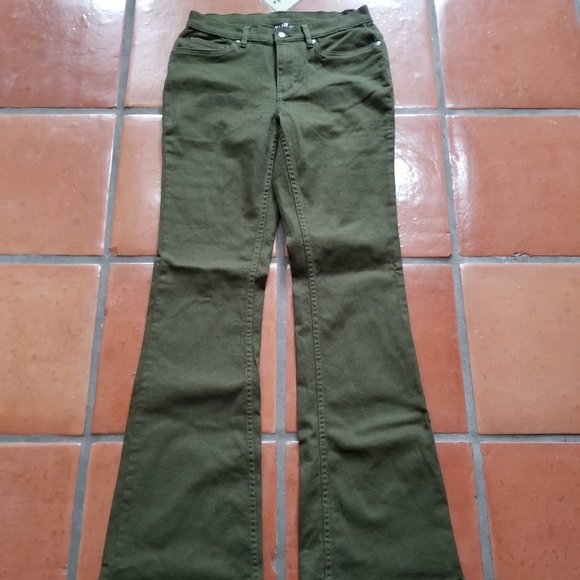 VENUS Mid Rise Olive Green Bootcut Jean - Picture 10 of 10